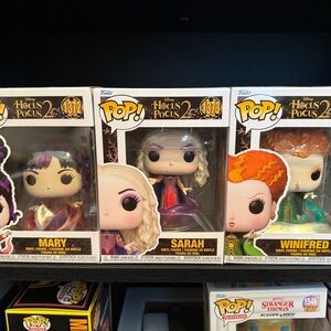 Funko Pop! Vinyl Hocus Pocus 2 - Mary #1372, Sarah #1373, Winifred #1374 Figures